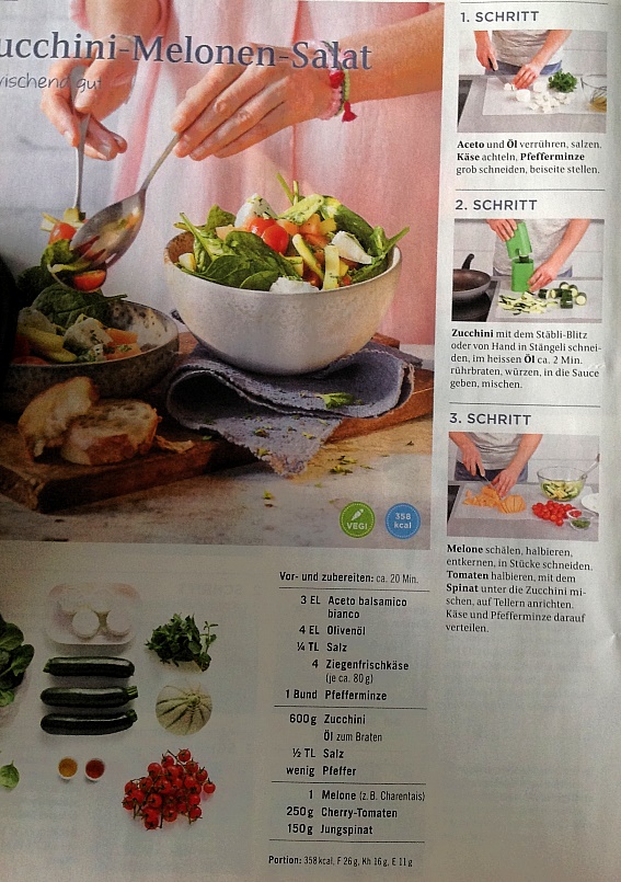 ZUCCHETTISALAT MIT MELONE